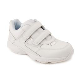 Our trainers have cushioned soles, padded ankles and adjustable fastenings, making them suitable for use in school sports. They are available in whole and half sizes and a variety of width fittings.
